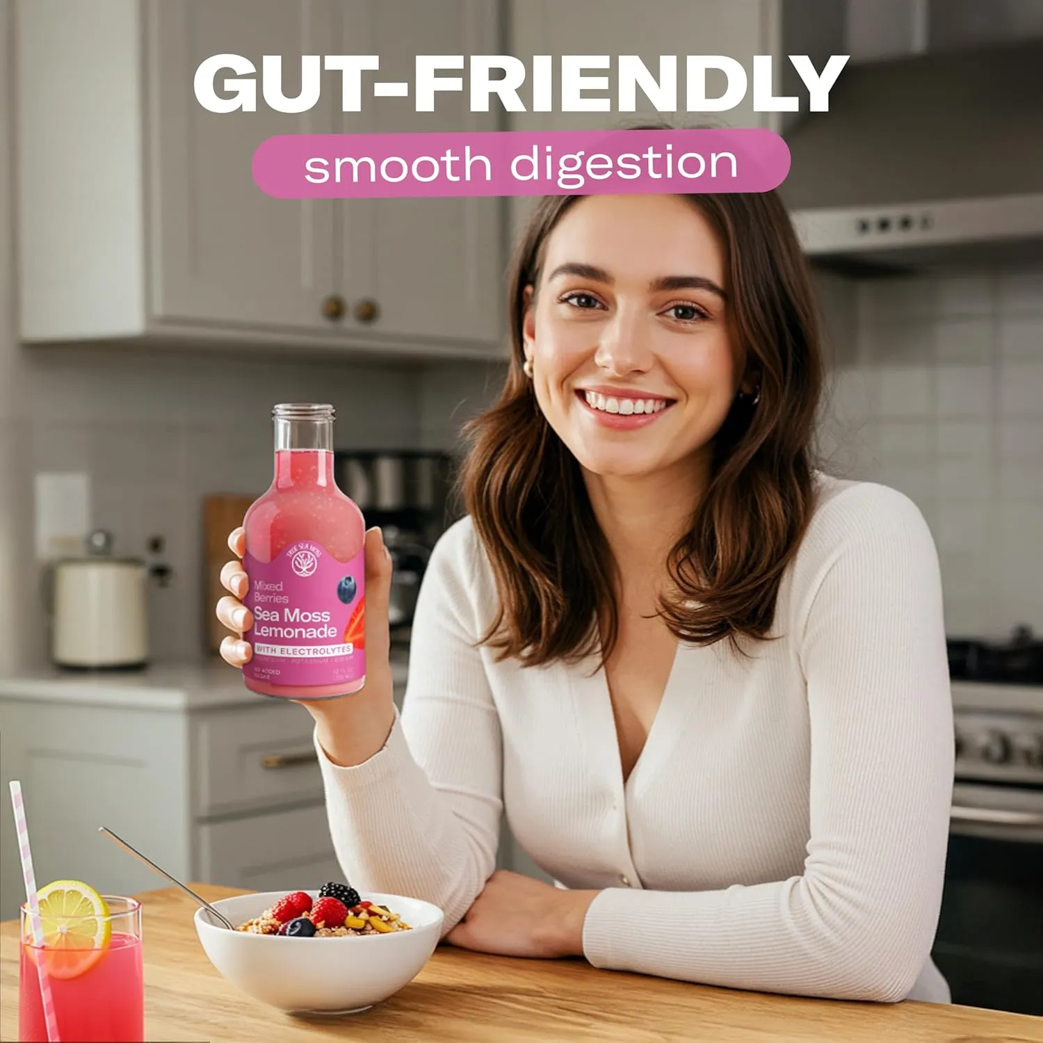 Lemonade - Berry Mix + Electrolytes - - Hydration Drink – 4 × 12 fl oz Bottles – Made in USA from globally sourced ingredients - Image 4