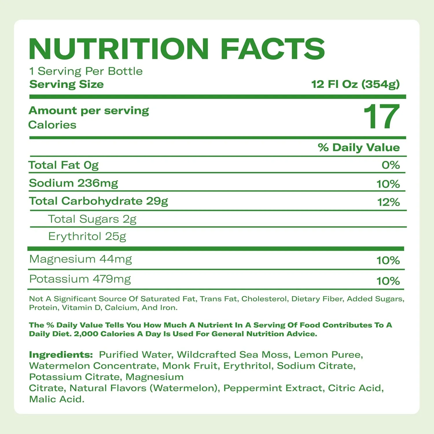 Lemonade - Watermelon + Mint - Hydration Drink – 4 × 12 fl oz Bottles – Made in USA from globally sourced ingredients - Image 2